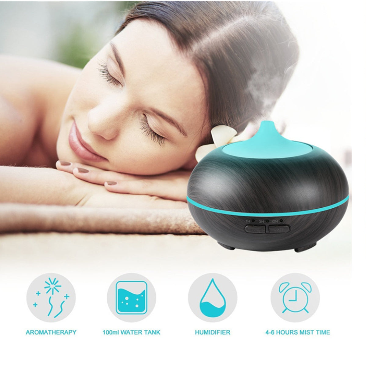 Mistyrious Essential Oil Humidifier Natural Oak Design With Easy Remote (Copy) SHOPS