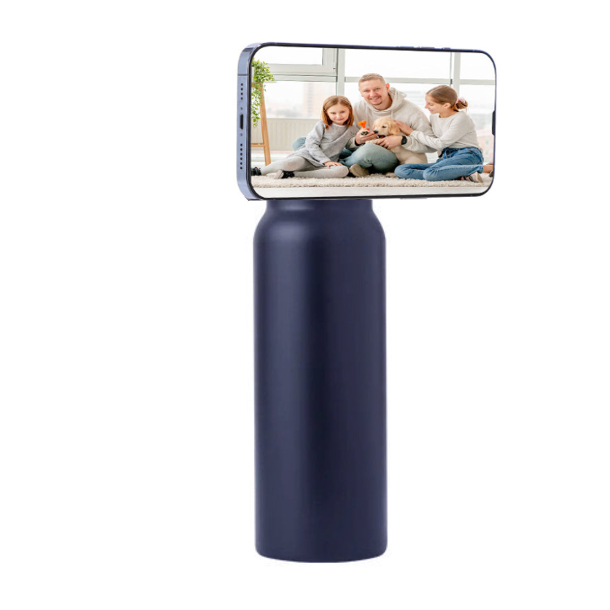 Aquaala Stick And Swivel Magnetic Cap Phone Holder Water Bottle