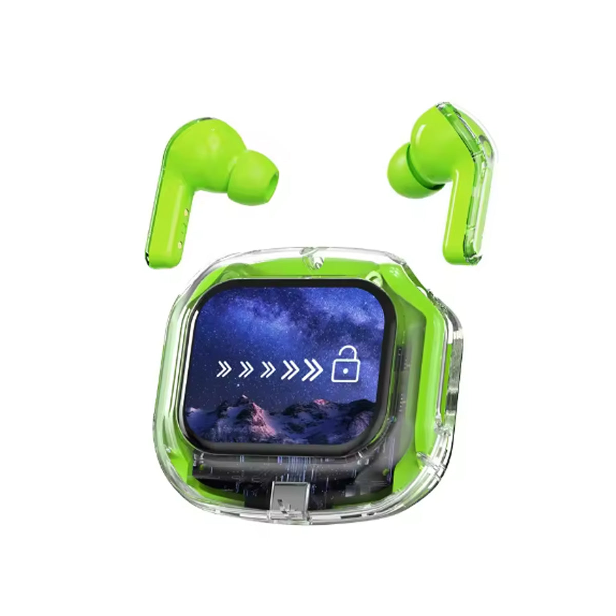 Clear Sound Meets Glassy Screen Futuristic Wireless Bluetooth Headphones Vista Shops