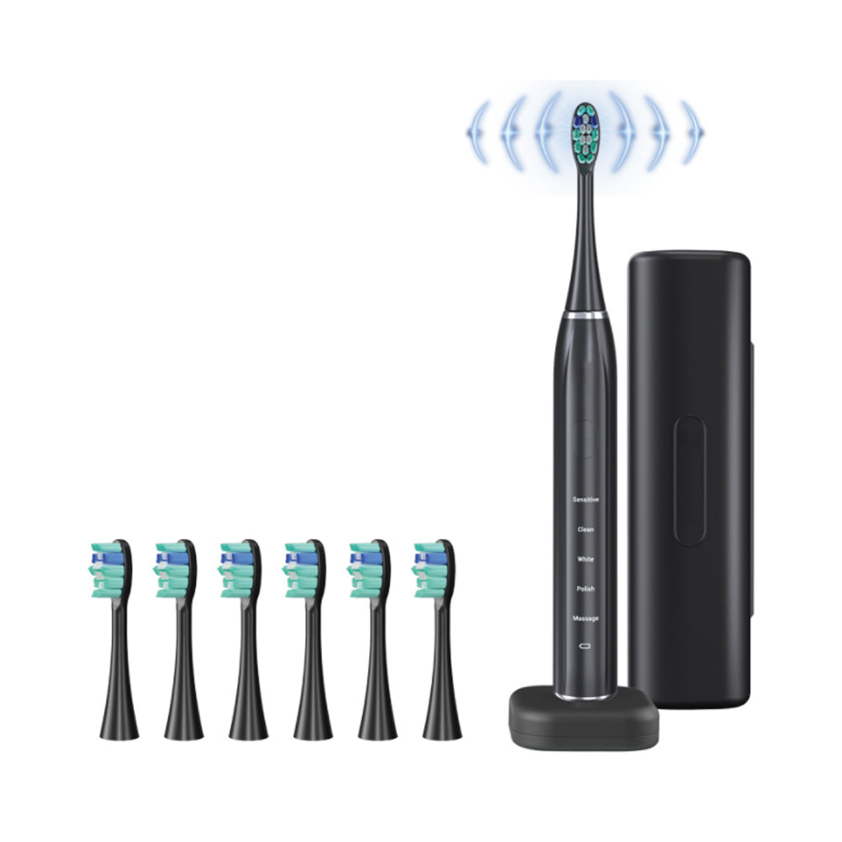 Smart Sonic Dental Care Toothbrush With 8 Brush Heads Vista Shops