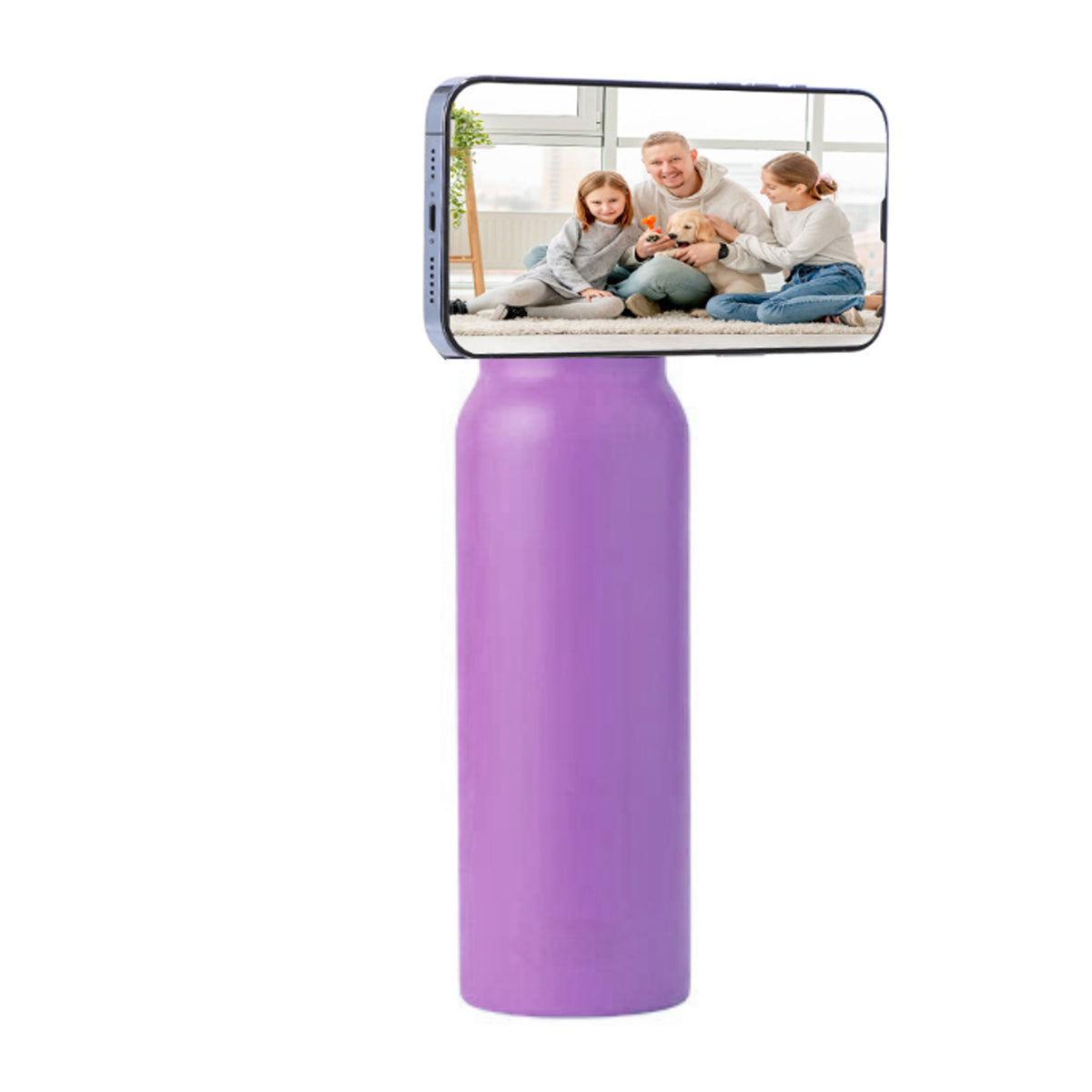 Aquaala Stick And Swivel Magnetic Cap Phone Holder Water Bottle