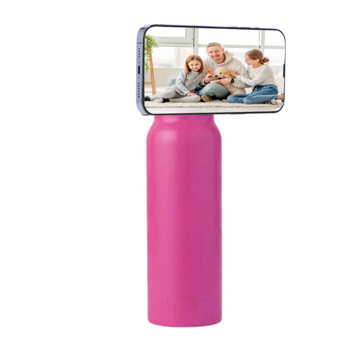 Aquaala Stick And Swivel Magnetic Cap Phone Holder Water Bottle