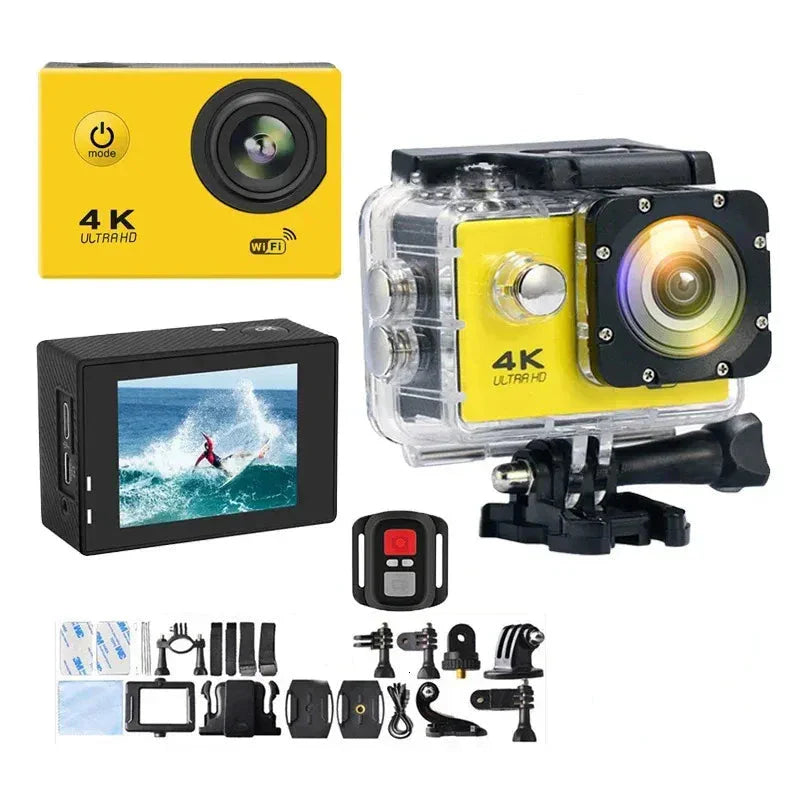 4K  Waterproof All Digital UHD WiFi Camera + RF Remote And Accessories SHOPS