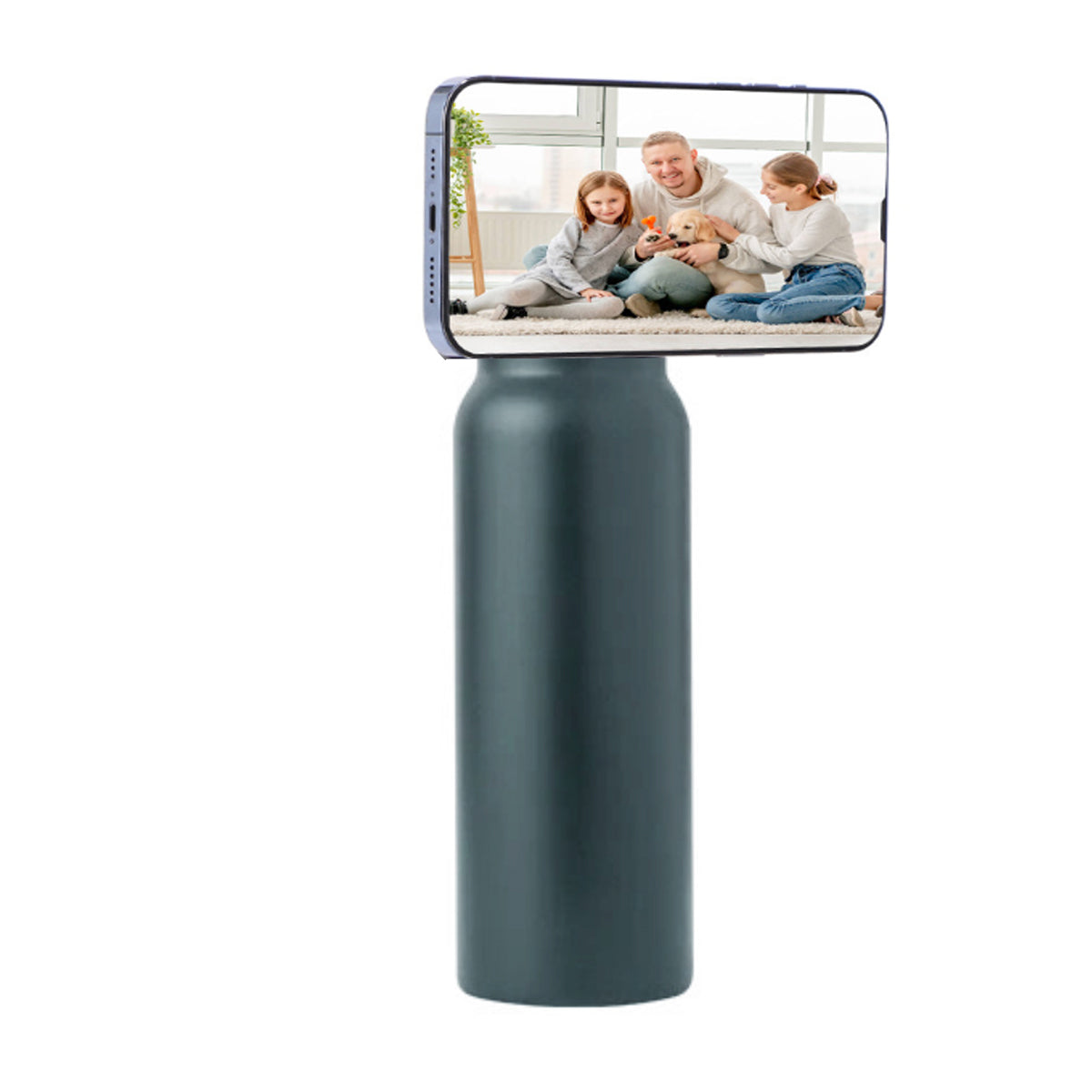 Aquaala Stick And Swivel Magnetic Cap Phone Holder Water Bottle