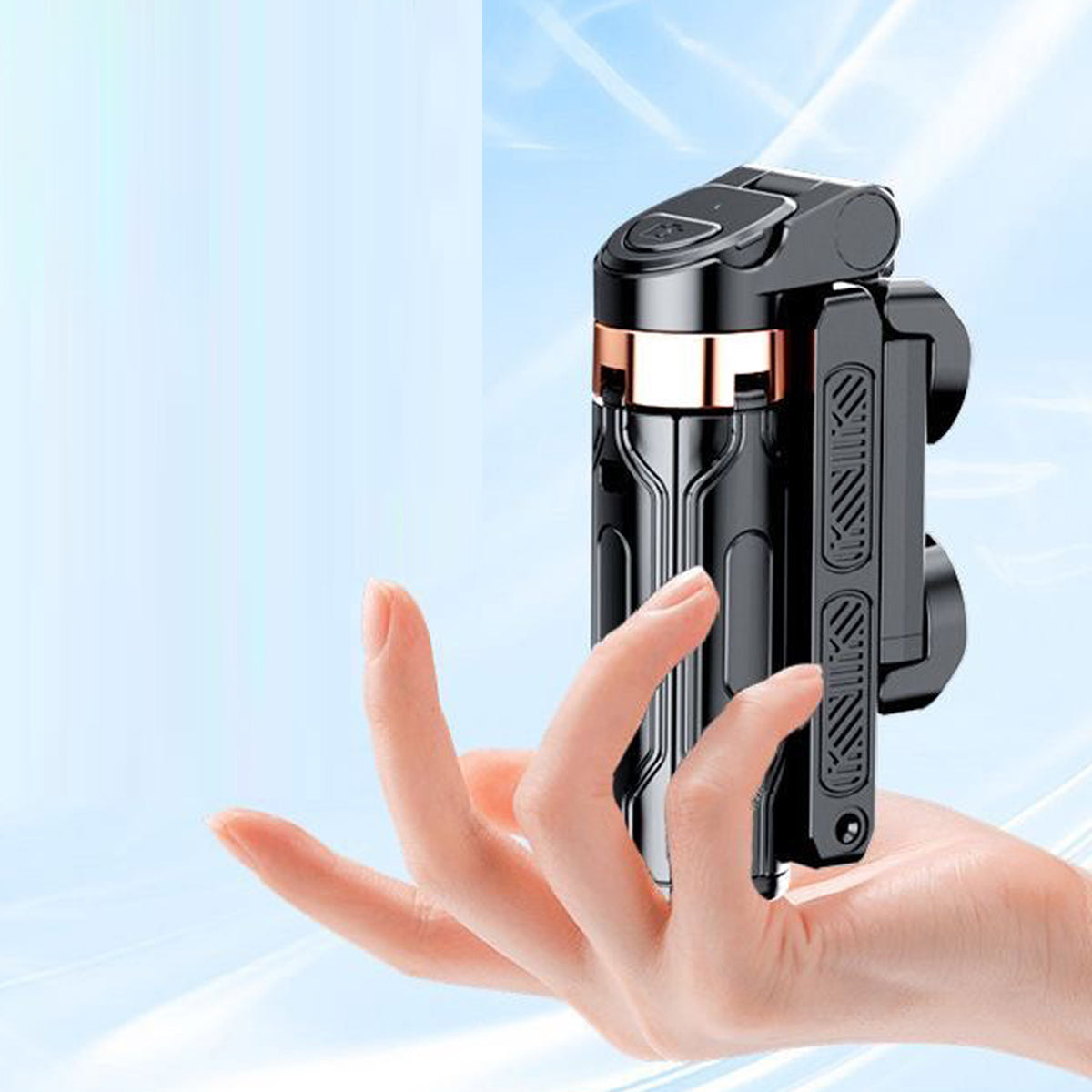 Golden Hours 360 Mini Selfie Stick Turn Quadpod For Best Content Creation Vista Shops