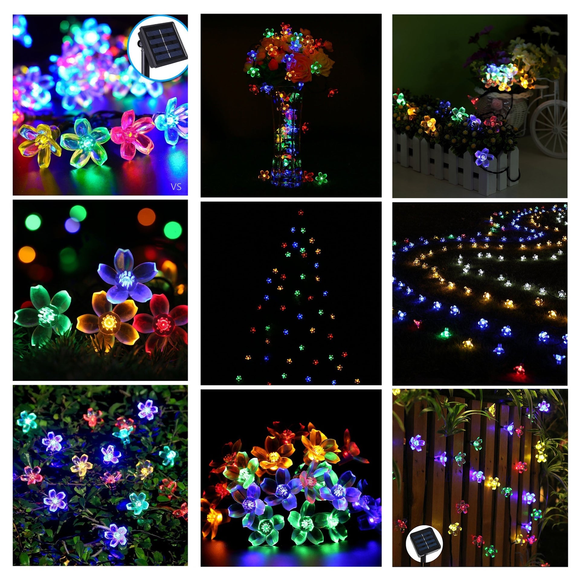 Solar Cherry Blossom Lights All Weatherproof Vista Shops