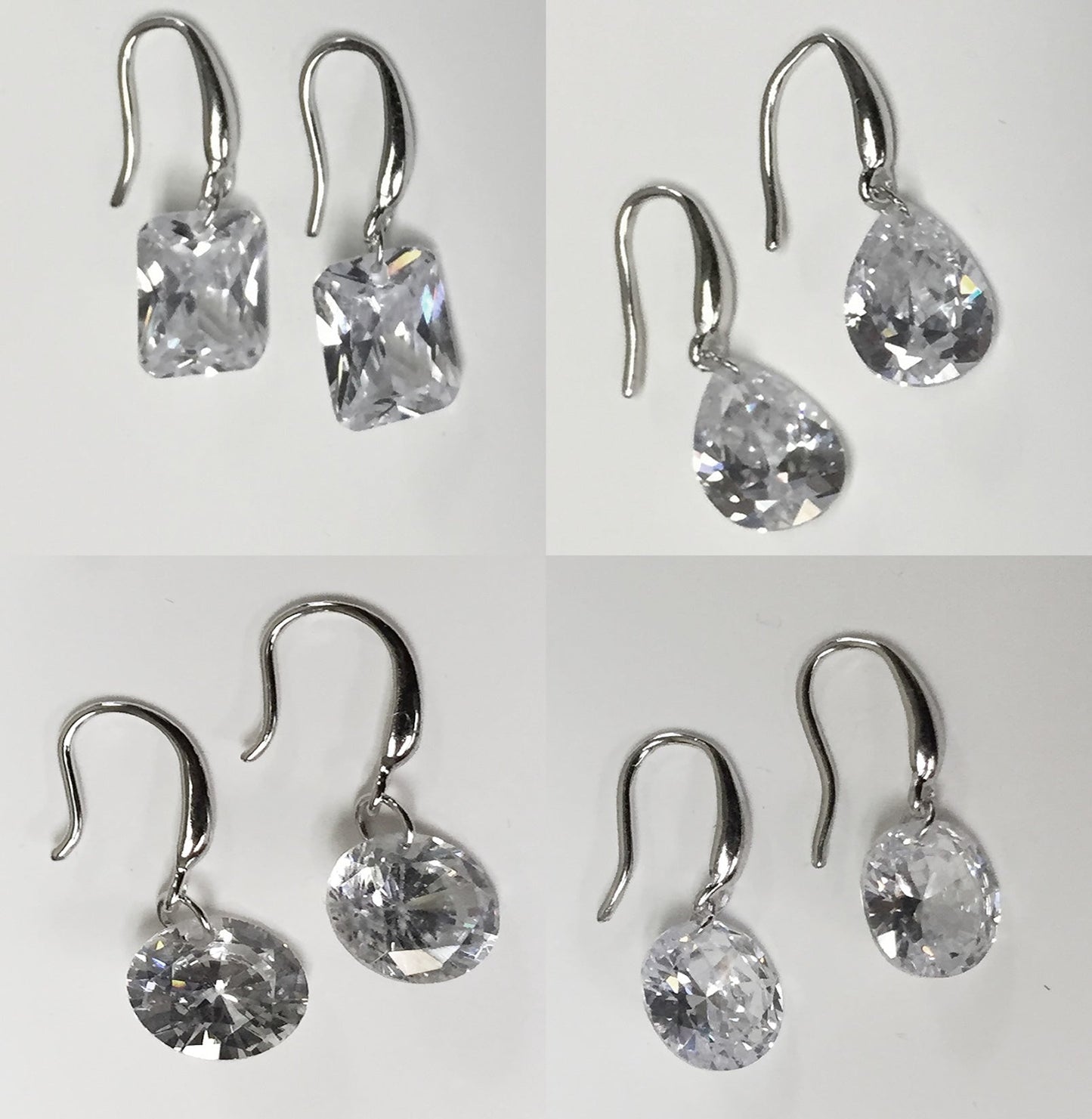 ROCK STARS Diamonds In The Sky.. Naked Drilled CZ Stones In Emerald, Pear, Oval And Round Cuts. Vista Shops