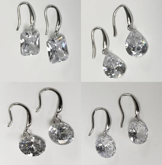 ROCK STARS Diamonds In The Sky.. Naked Drilled CZ Stones In Emerald, Pear, Oval And Round Cuts. Vista Shops