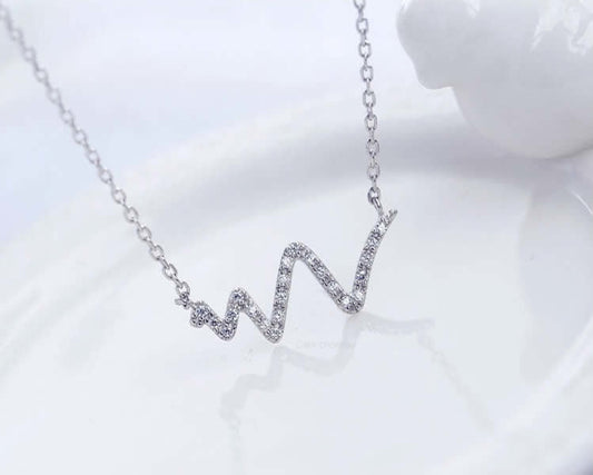 Lifeline Crystal Necklace In Sterling Silver SHOPS