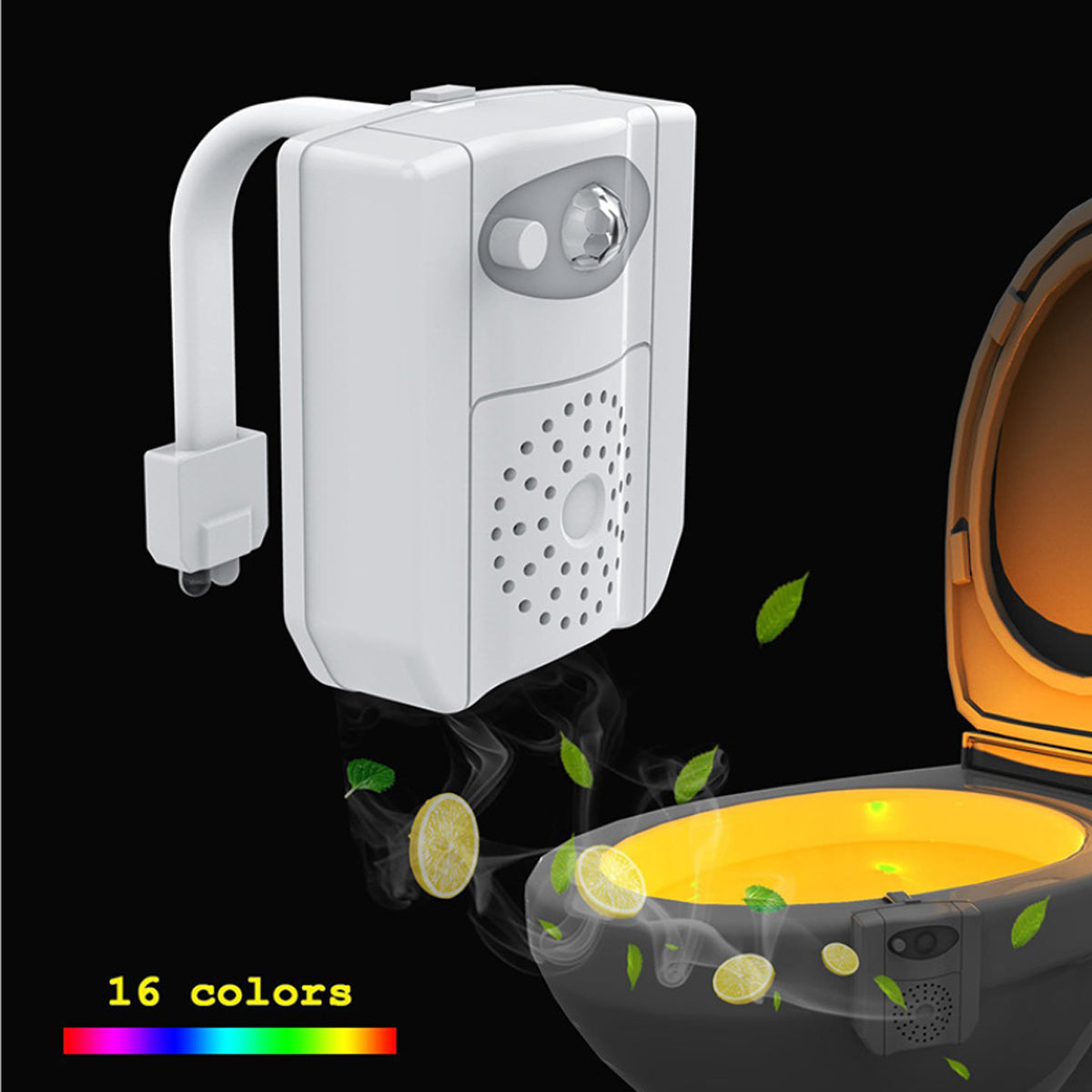 CLEAN BOWL UV Sanitizing Light For Germ Free Toilets With LED Motion Light Vista Shops