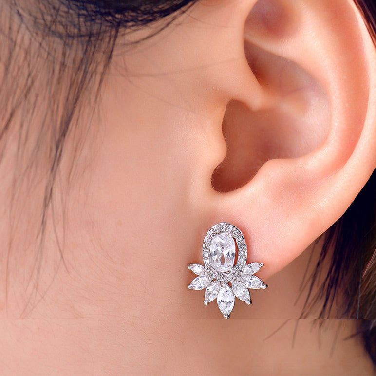 Luster Statement Stud Boutique Earrings Vista Shops