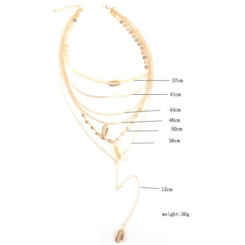 Island Girl Multi Layer Necklace Vista Shops