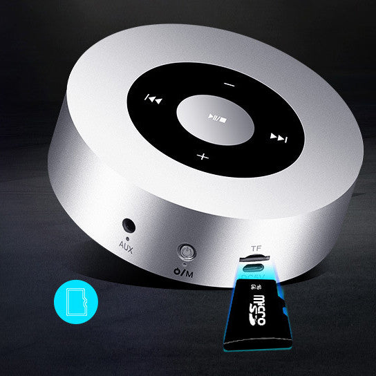 Minimal Metallic Bluetooth Speaker and MP3 Player Vista Shops