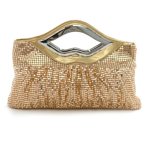 Big Lips Banquet Clutch In 4 Shiny And Matt Colors Vista Shops