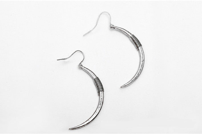 Crescent Moon Earrings In Gold And Silver Plating Vista Shops