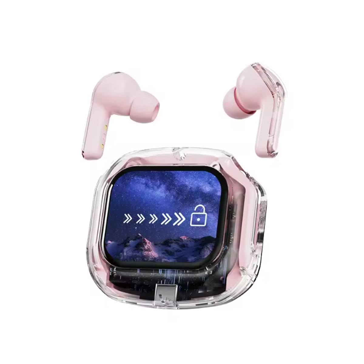 Clear Sound Meets Glassy Screen Futuristic Wireless Bluetooth Headphones Vista Shops