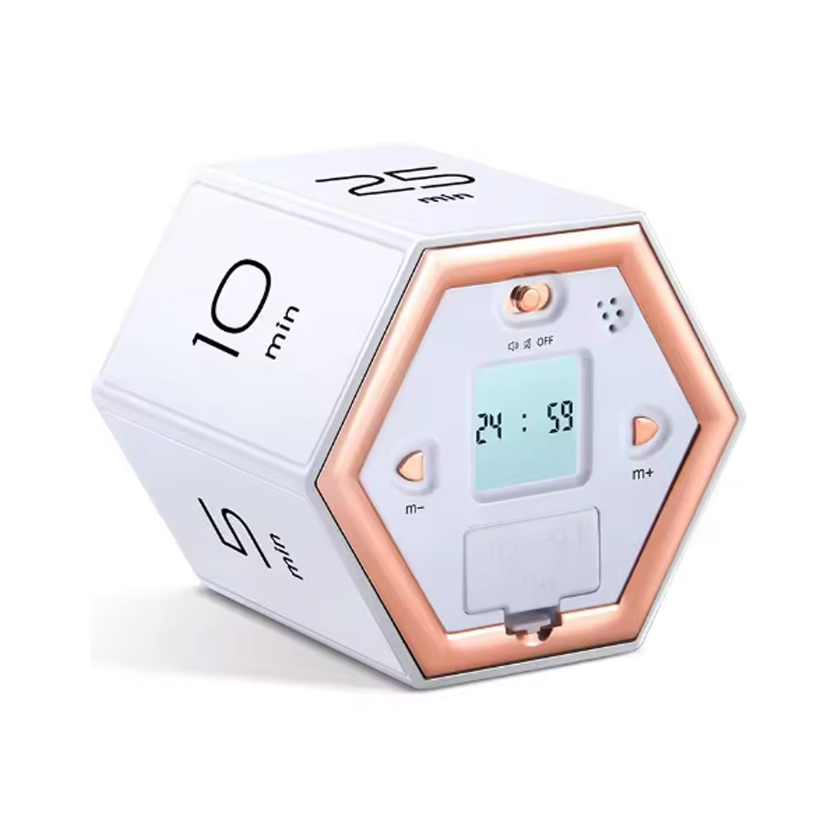 TimeFlip Pro Magnetic Hexagon Multifunctional Spot Timer For Self-discipline Vista Shops