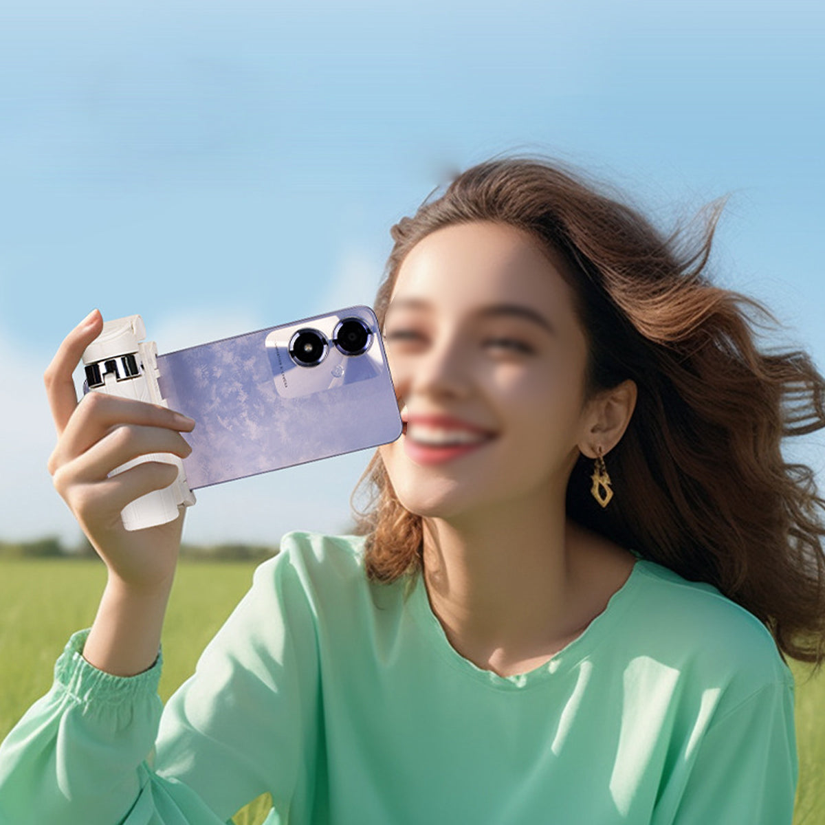 Golden Hours 360 Mini Selfie Stick Turn Quadpod For Best Content Creation Vista Shops