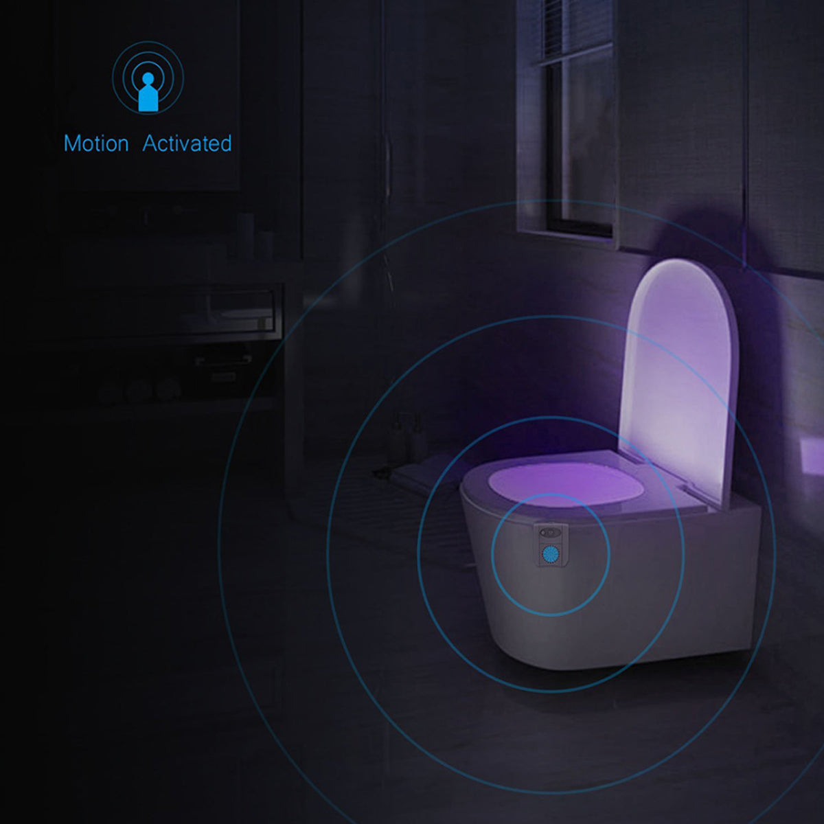 CLEAN BOWL UV Sanitizing Light For Germ Free Toilets With LED Motion Light Vista Shops