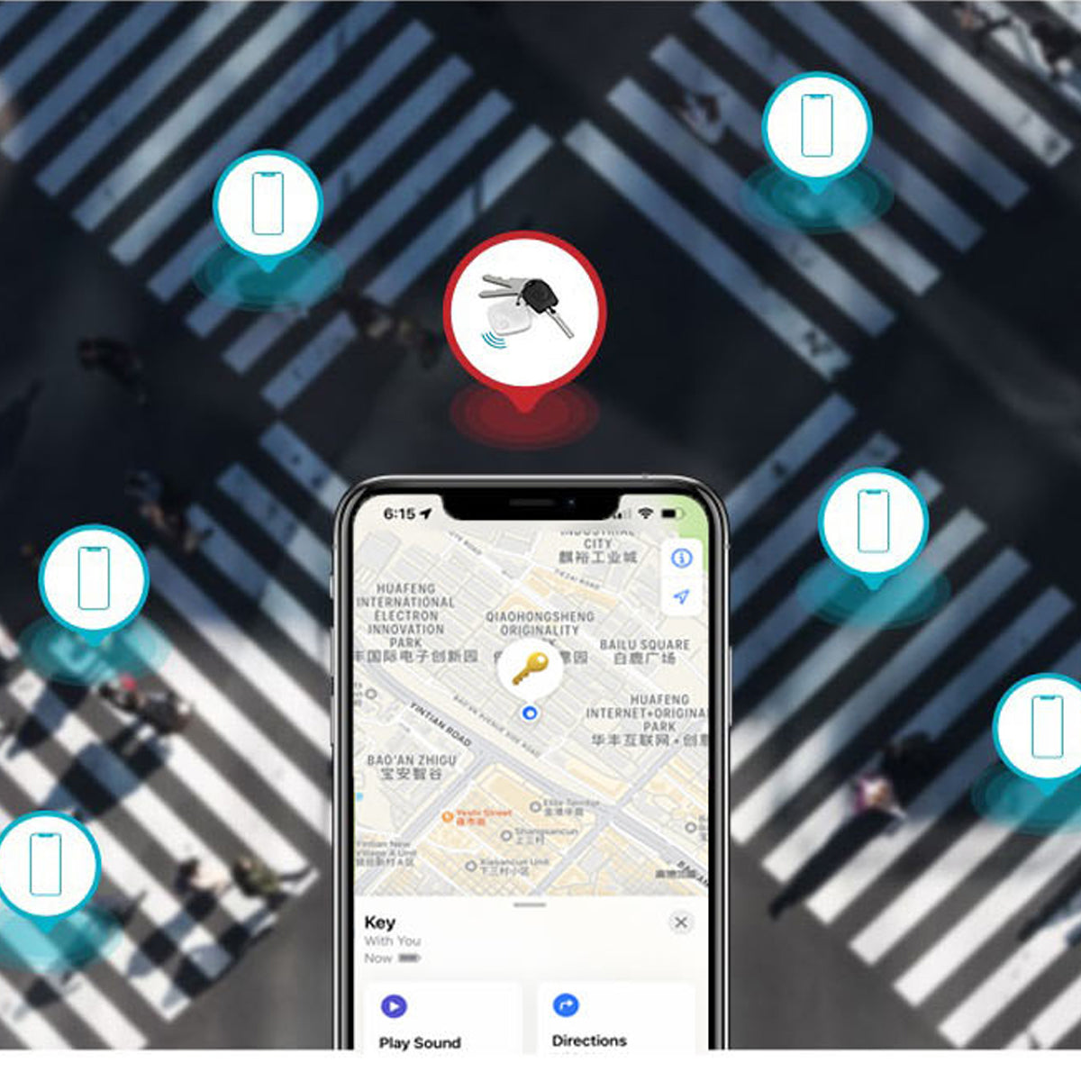 Find Me Apple Network Anti Lost GPS Enabled Lost and Found Tag- 2-PAK SHOPS