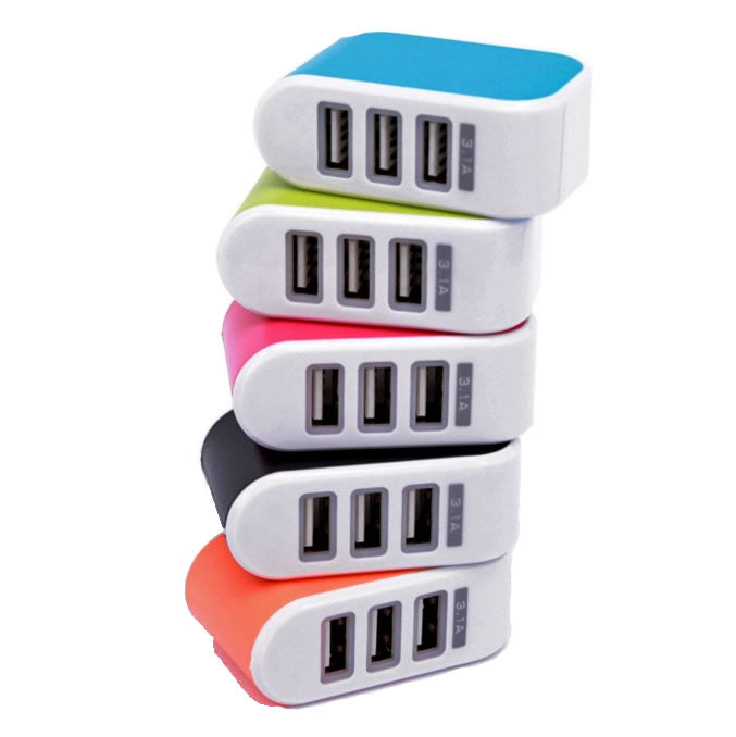 Triple Charger 3 USB Port Wall Adapter Vista Shops