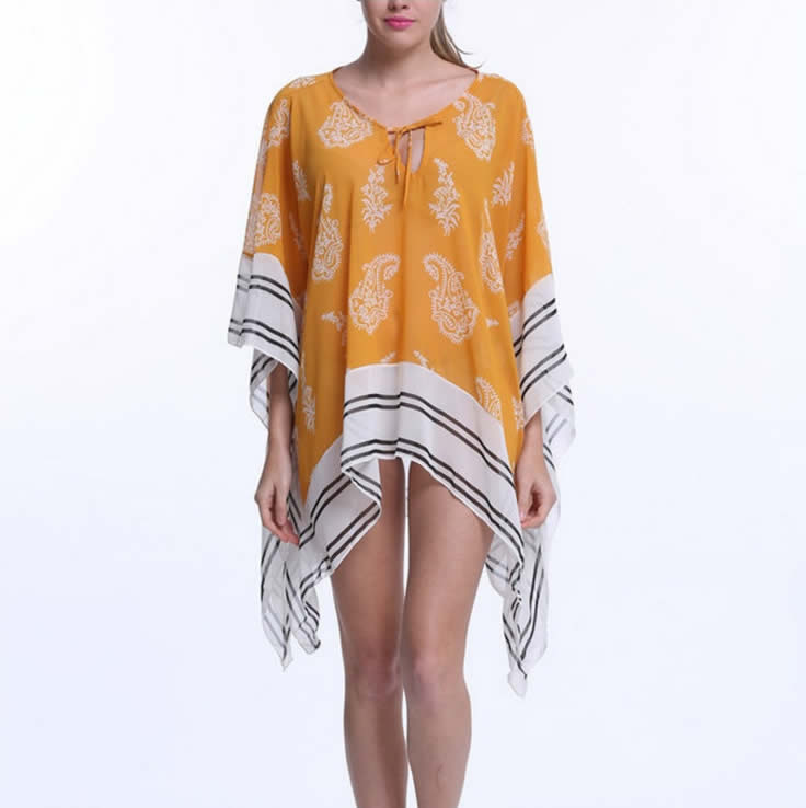 Mango Delight Tunic And Beach Cover Up Tunic And Beach Cover Up