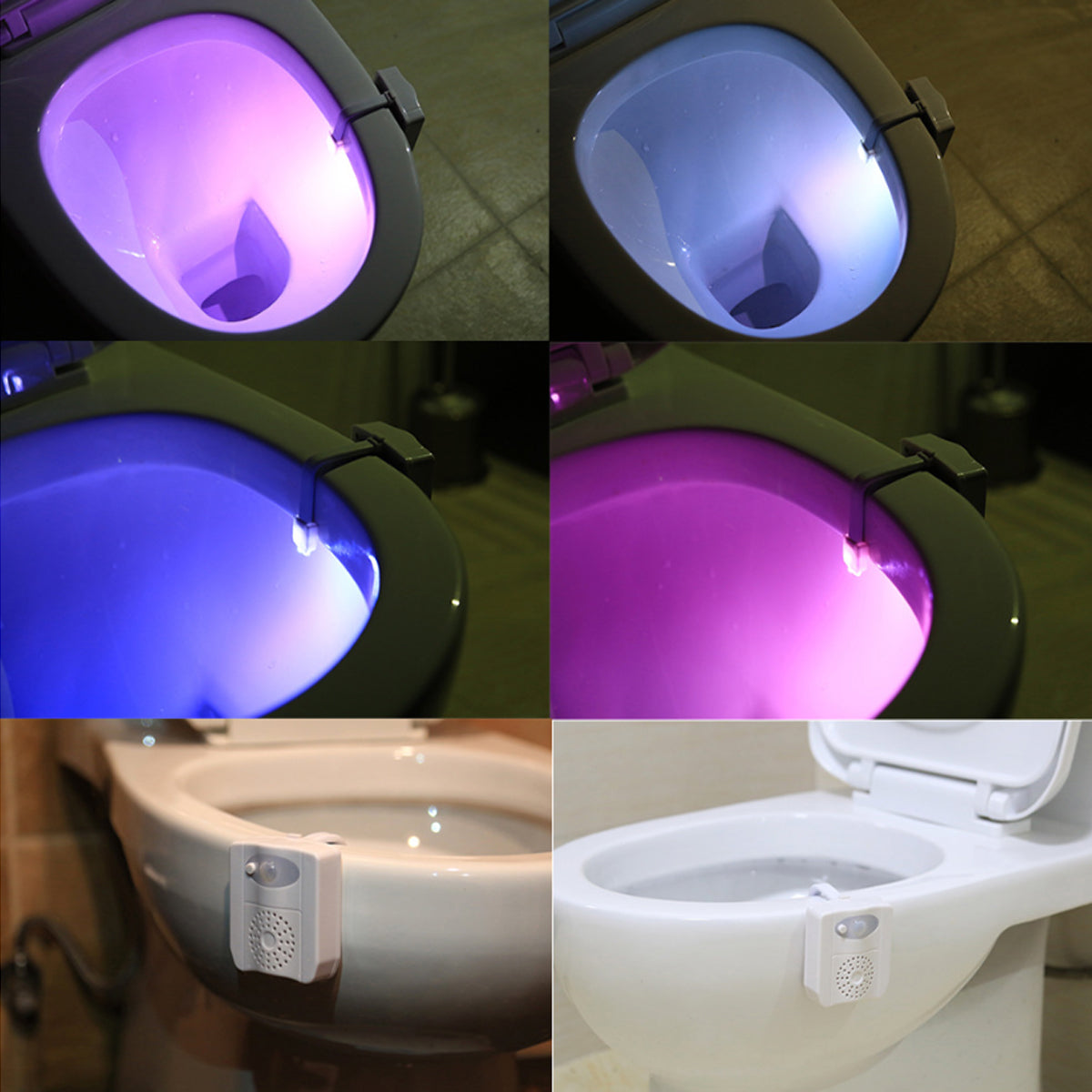 CLEAN BOWL UV Sanitizing Light For Germ Free Toilets With LED Motion Light Vista Shops