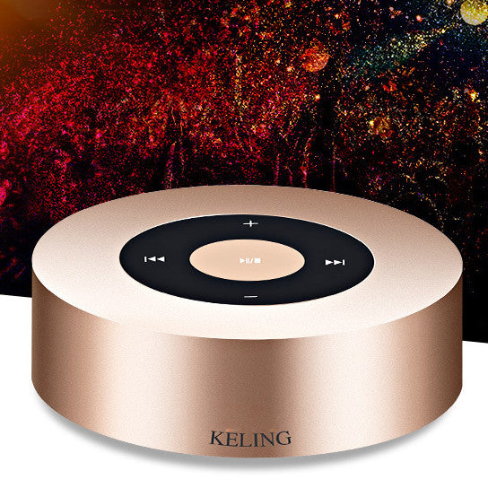 Minimal Metallic Bluetooth Speaker and MP3 Player Vista Shops