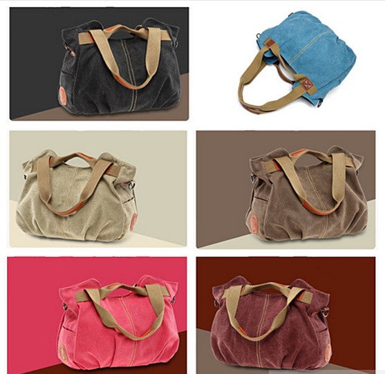 ARM CANDY Handy Natural Canvas Handbag Vista Shops