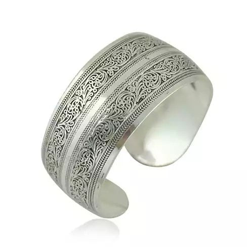 Artistry Bracelet Vintage Look with Silver Overlay Vista Shops