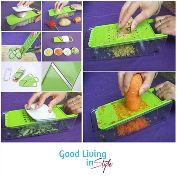 GO GREEN Veggie 4 in 1 Grinder, Slicer, Cutter And Shredder Vista Shops