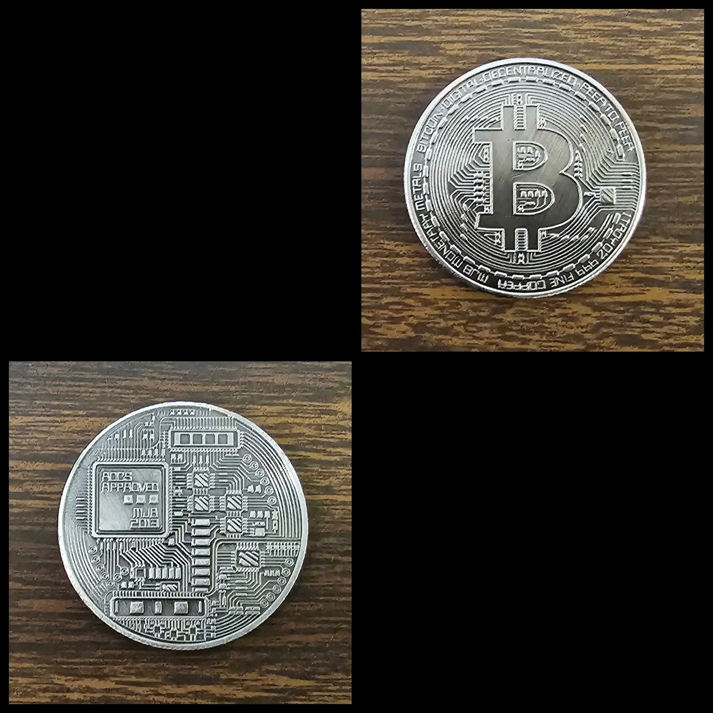 Bit Coins The Celebratory Coins In Crystal Clear Case SHOPS