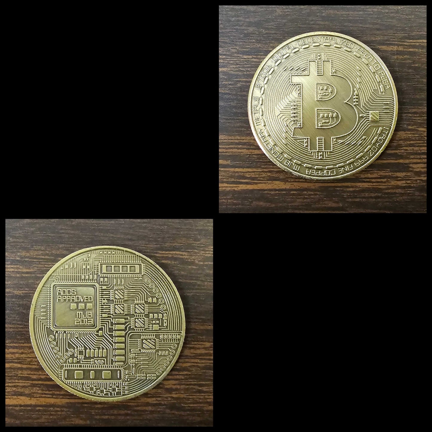 Bit Coins The Celebratory Coins In Crystal Clear Case SHOPS