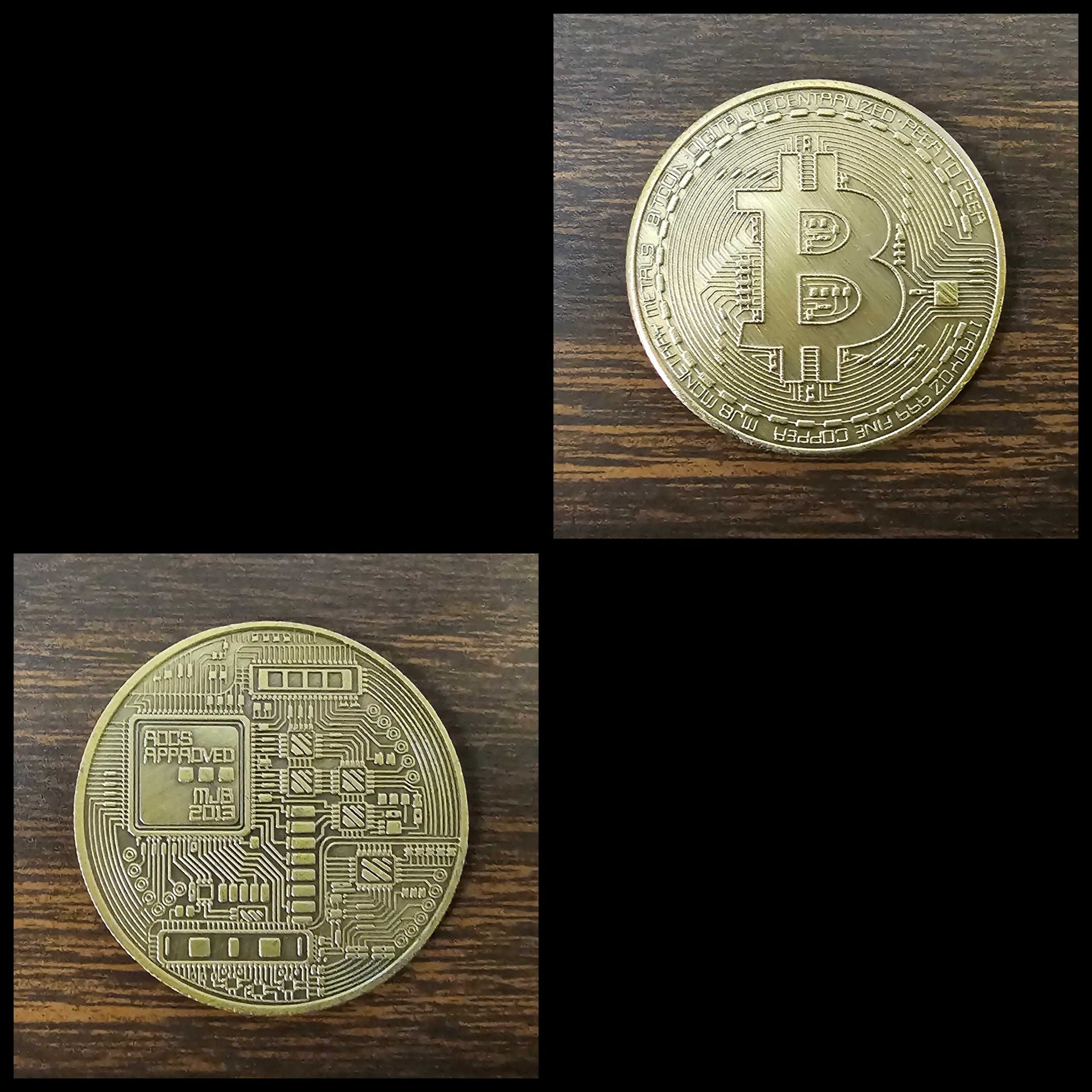 Bit Coins The Celebratory Coins In Crystal Clear Case SHOPS