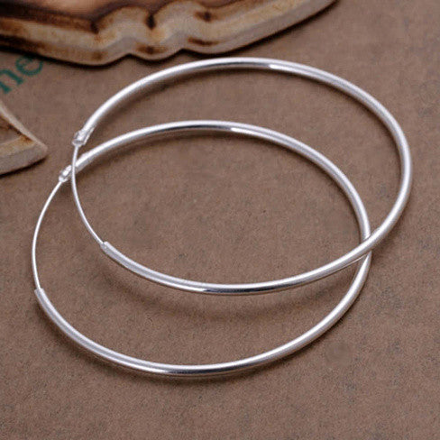 Hulamina Hoops 925 Sterling Silver Earrings Vista Shops