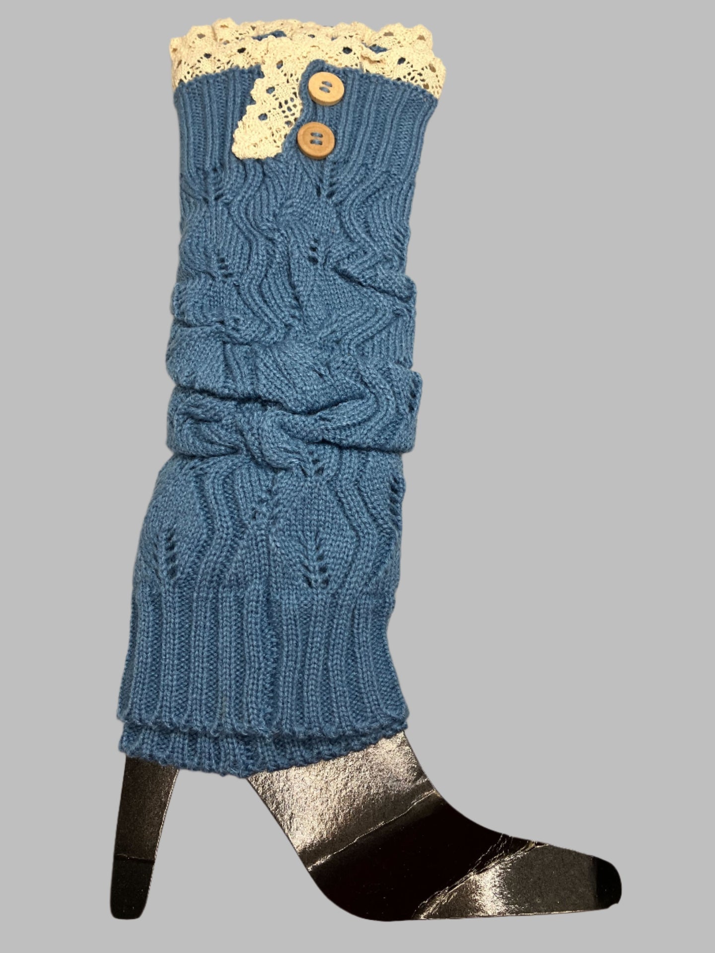 Lovely And Lacy Long Cable Knit Boot Socks Vista Shops