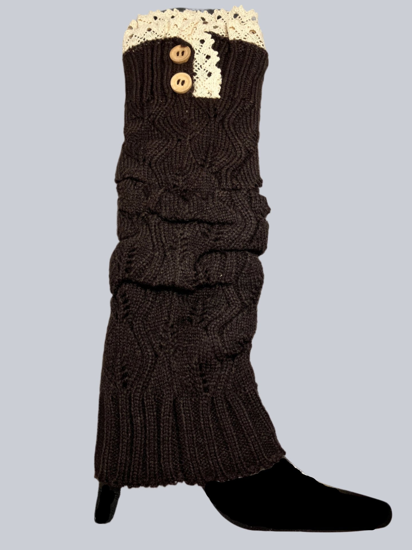 Lovely And Lacy Long Cable Knit Boot Socks Vista Shops