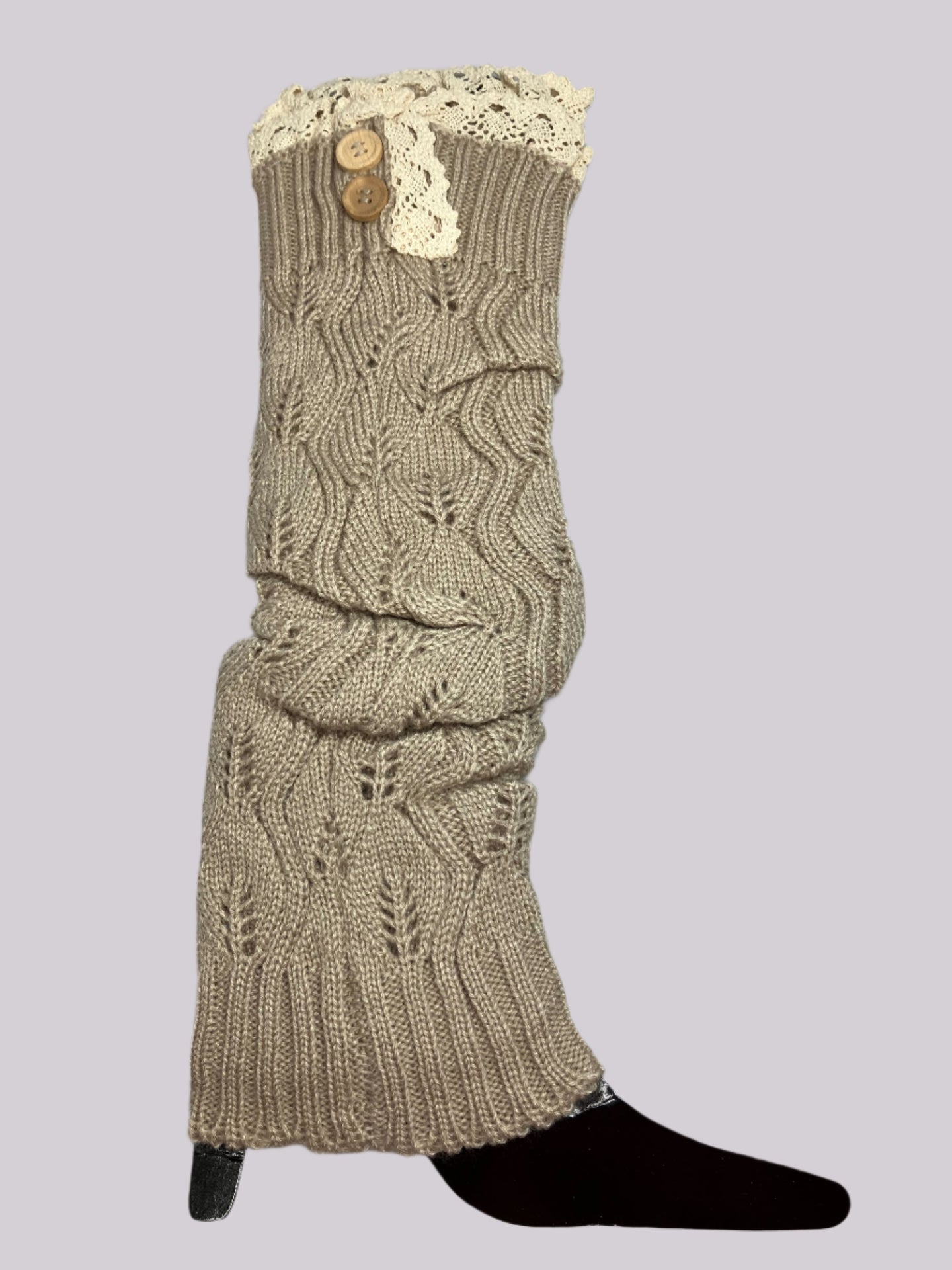 Lovely And Lacy Long Cable Knit Boot Socks Vista Shops