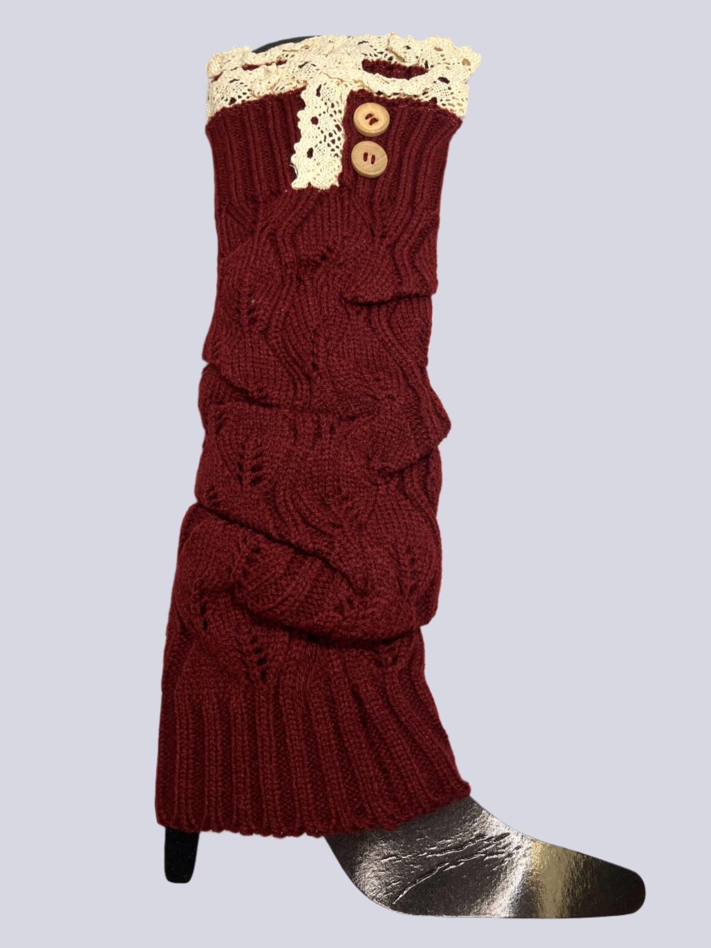 Lovely And Lacy Long Cable Knit Boot Socks Vista Shops