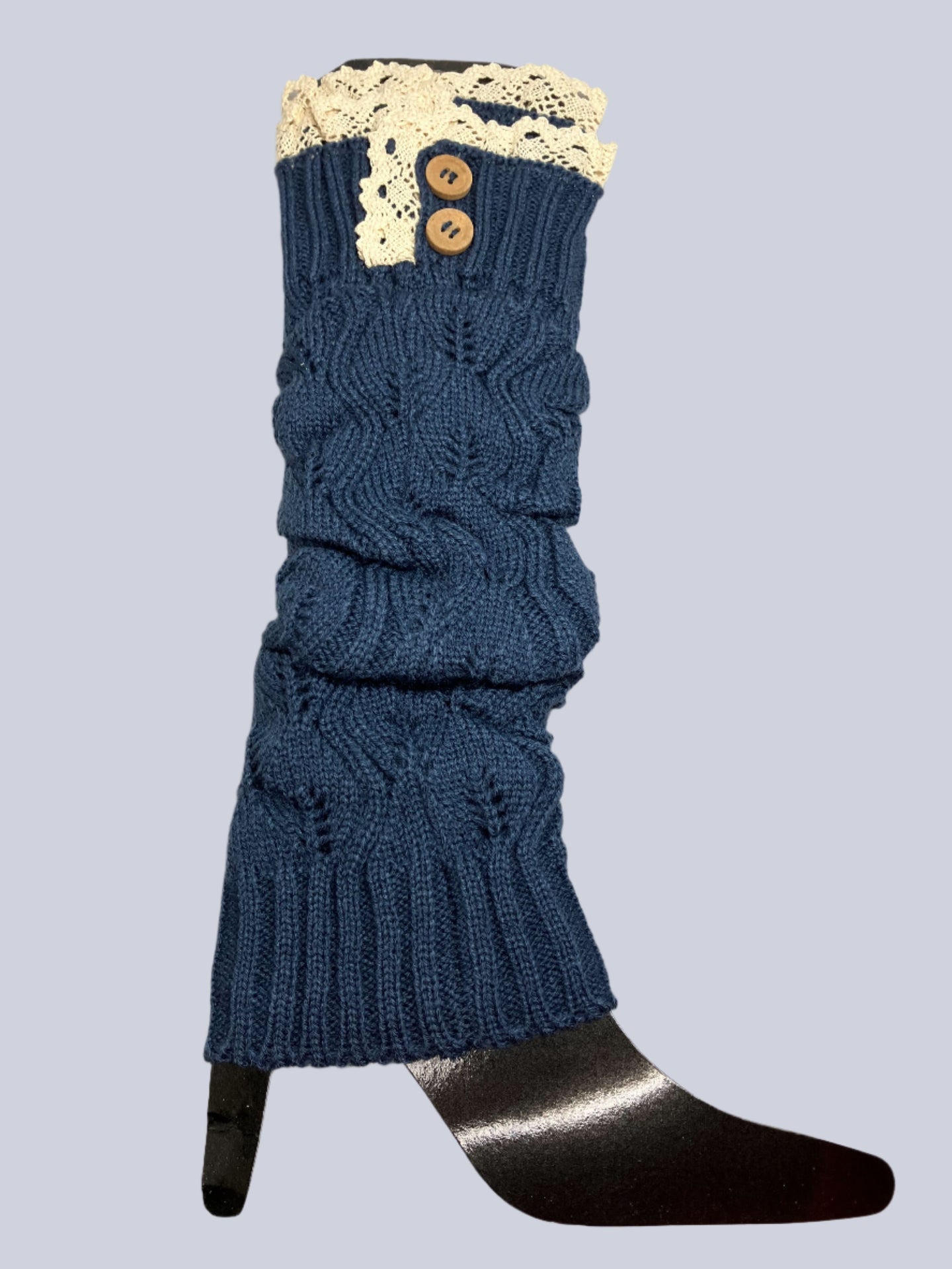 Lovely And Lacy Long Cable Knit Boot Socks Vista Shops