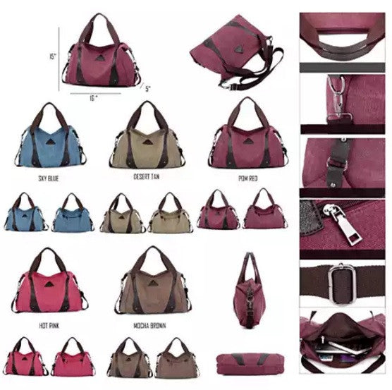 Jacqueline Canvas CrossBody Bag From Journey Collection Vista Shops
