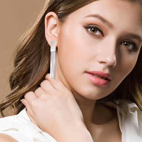 Jazzel Tassel Fringe Earrings Vista Shops