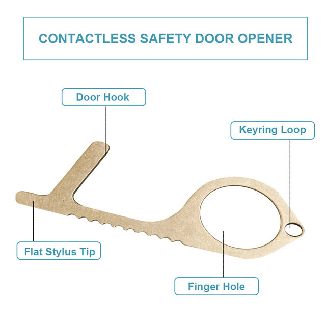 Safe Touch N Go Key Contact Less Tool Assist 2/Pk Vista Shops