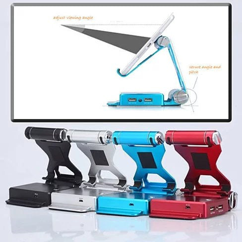 Podium Style Stand With Extended Battery Up To 200% For iPad, iPhone And Other Smart Gadgets Vista Shops