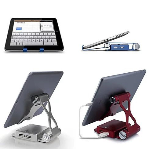 Podium Style Stand With Extended Battery Up To 200% For iPad, iPhone And Other Smart Gadgets Vista Shops
