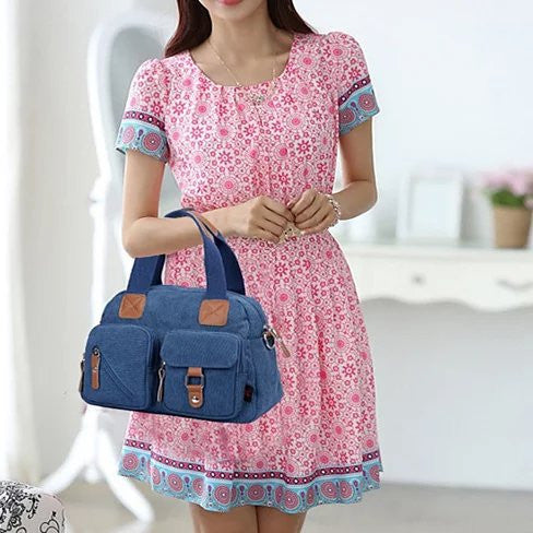 Savvy Cargo mini Canvas Bag by Journey Collection Vista Shops