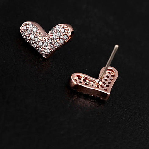 Heart Beats  The Pave Heart Earrings Vista Shops