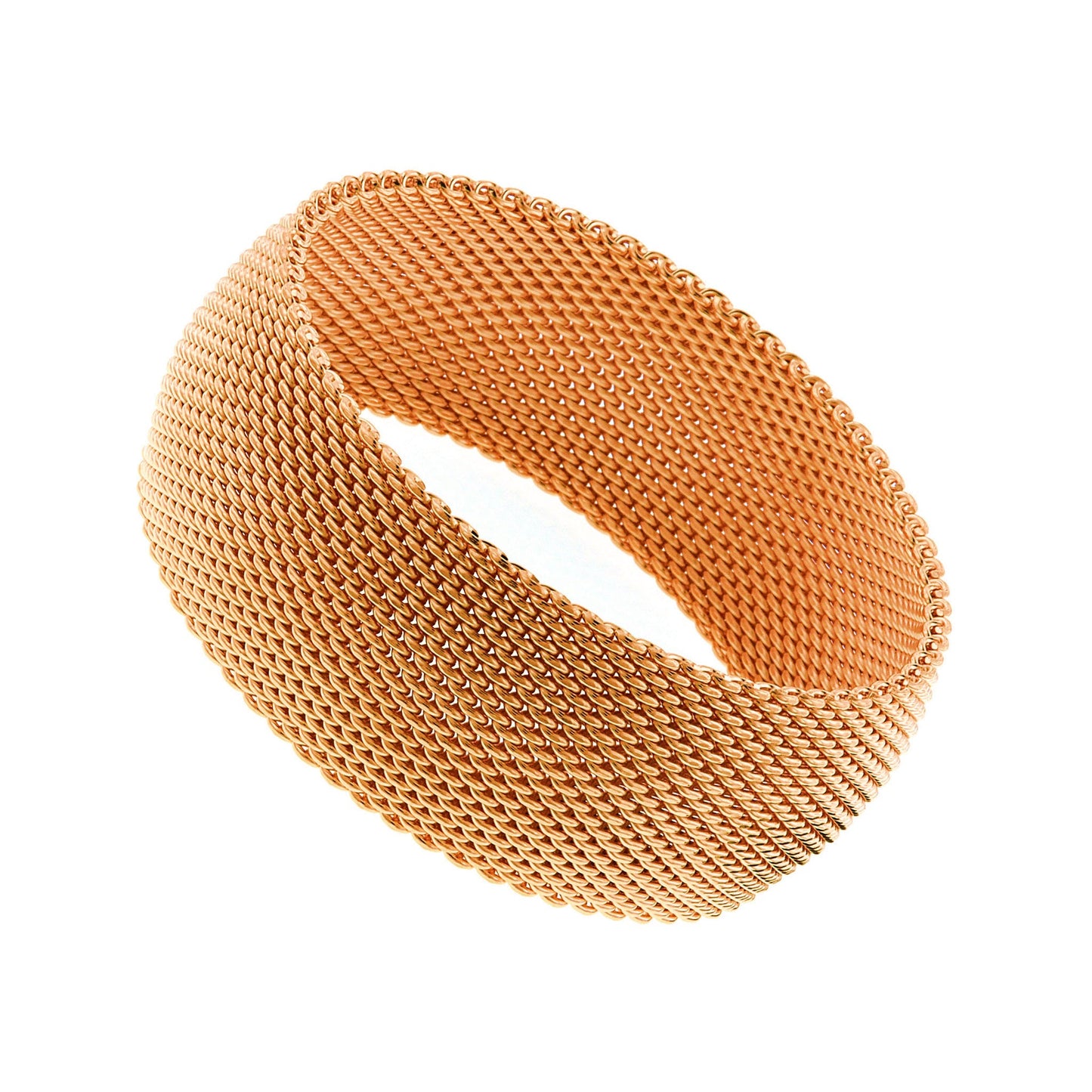 CHERISH Mesh Bangle Trio Of Gold Rose Gold Silver In 3 Sizes Vista Shops