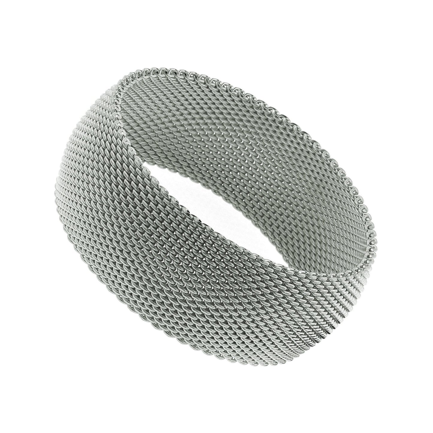 CHERISH Mesh Bangle Trio Of Gold Rose Gold Silver In 3 Sizes Vista Shops