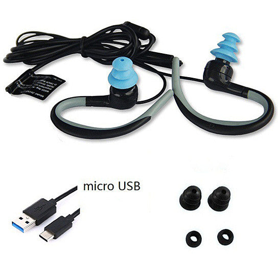 Waterproof Bluetooth Headphones with Swimmers Earplugs Vista Shops